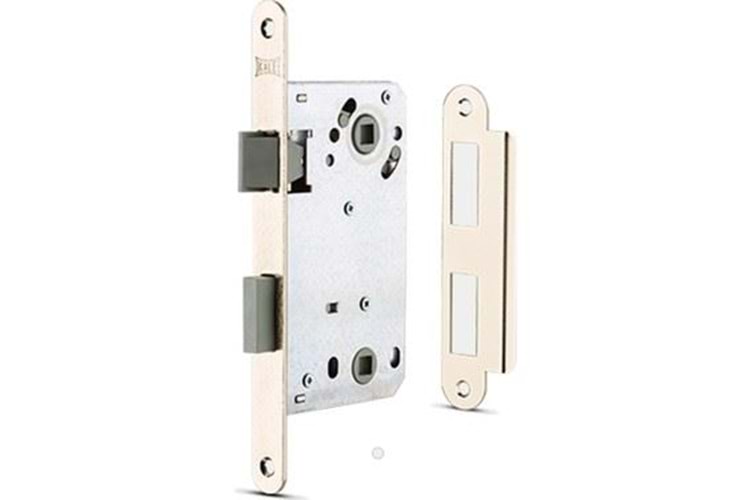 Kale 229 Banyo-Wc Kilidi (Plastik Mandal&Sürgü) Nikel 50 mm