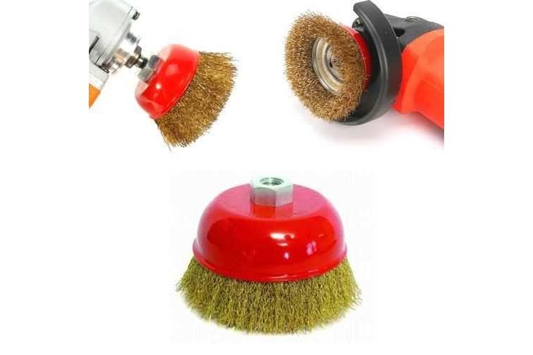 Çanak Tel Fırça Dalga Telli 100 MM