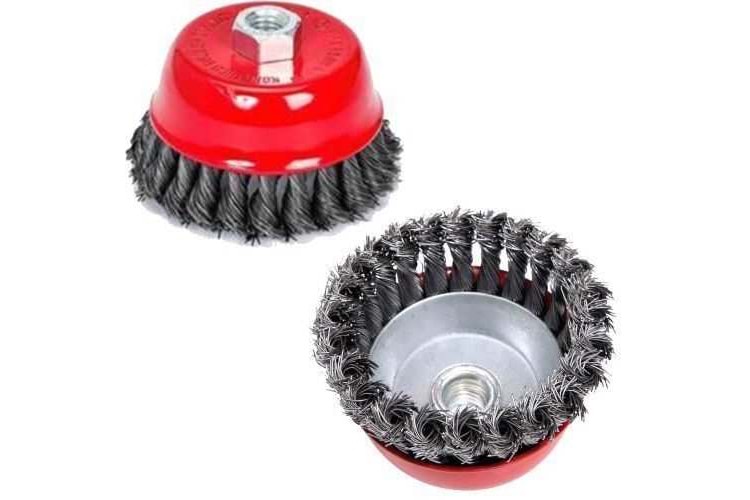 Çanak Tel Fırça Burma Telli 100 MM