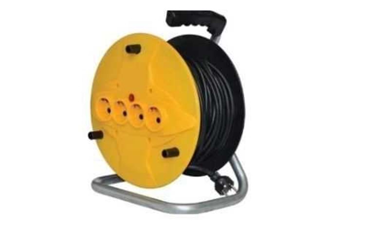 Seyyar Makaralı Uzatma Kablosu 3 X 1,5 35 Metre
