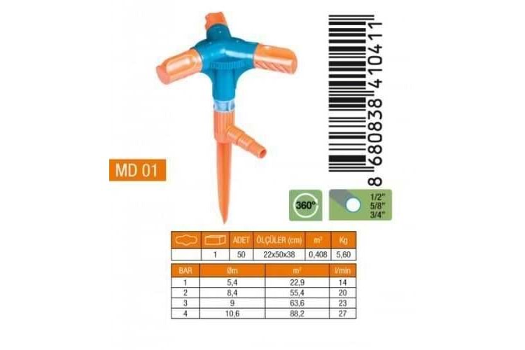 Medalyan Turbo 3 Lü Sprink MD01