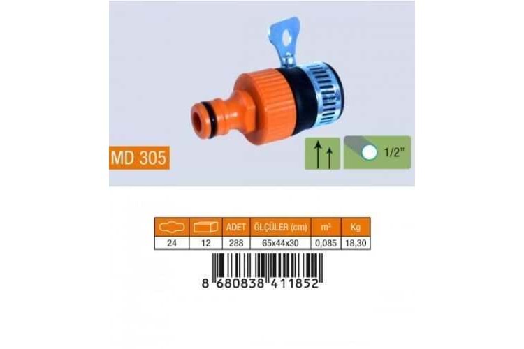 Medalyan Batarya Bağlantı Adaptörü Kelepçeli MD305