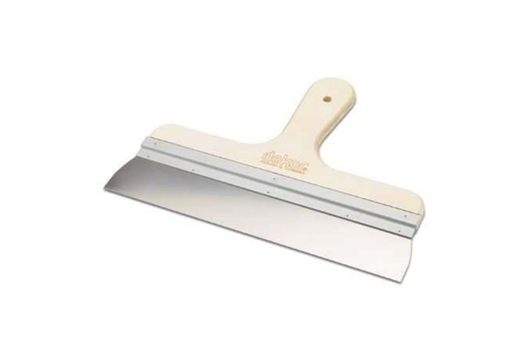 Dekor Eğri Saplı Spatula Ahşap Saplı 30 CM ( Yay Çeliği ) 047