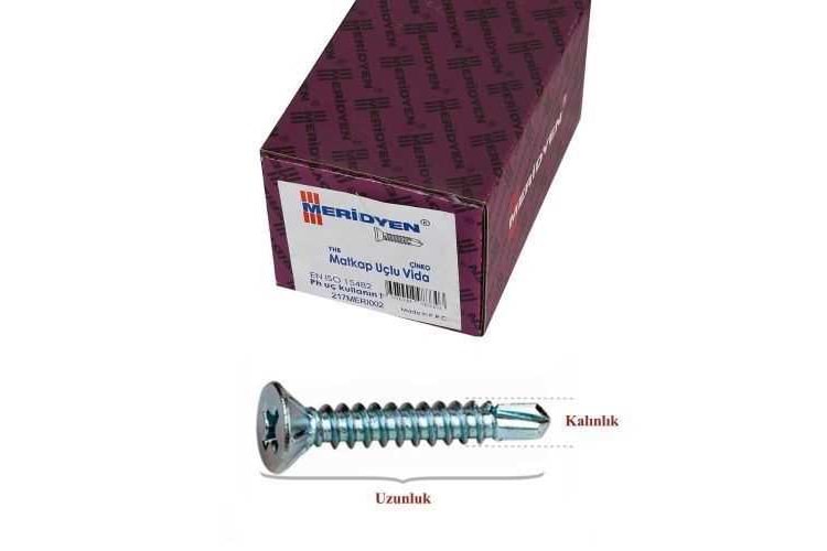 Meridyen YHB Matkap Uçlu Vida 4,2x13 MM 1000 Adet