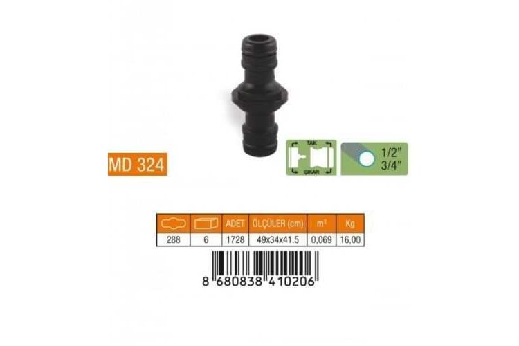 Medalyan Oto. Hortum Bağlantısı 2 Yön (288*6) MD324