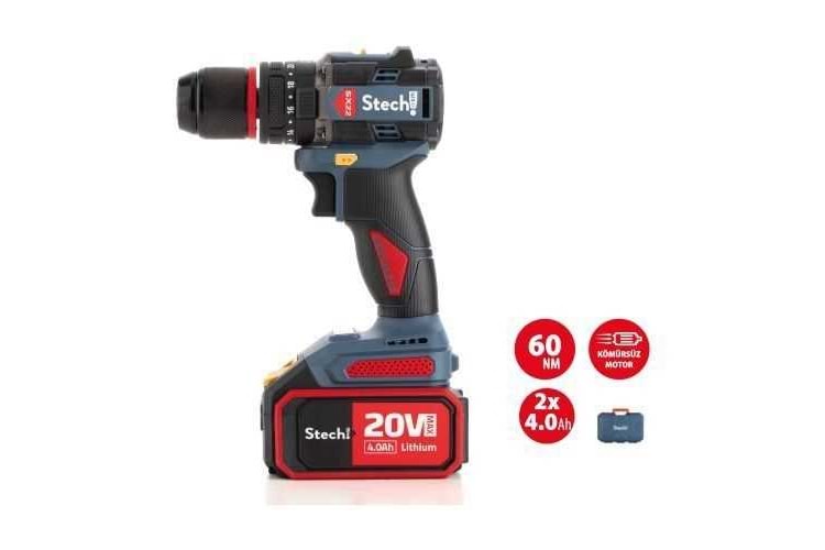 Stechend SX22 x 4.0 Ah Akülü Darbeli Matkap