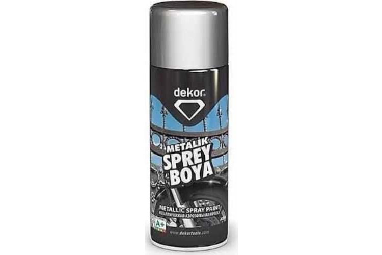 Dekor Sprey Boya Metalik Gri 400 ml 666