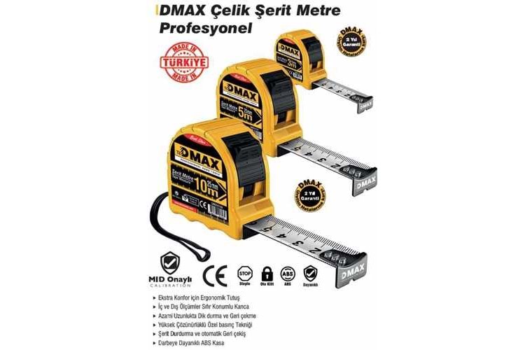 Dmax Çelik Şerit Metre 5x19 mm DMX4746