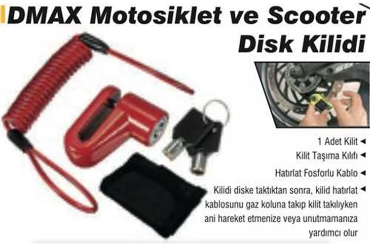 Dmax Motor ve Scooter Disk Kilidi DMX4640