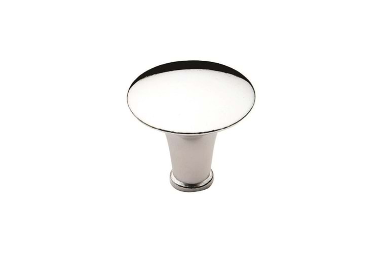 Yuvarlak Düğme Krom