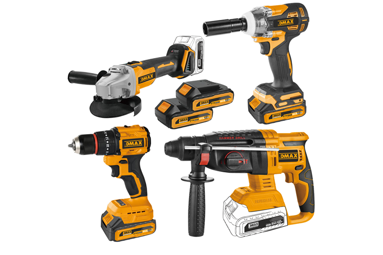 Dmax Akülü 4 lü Set 21V 4.0 Ah DMX3044