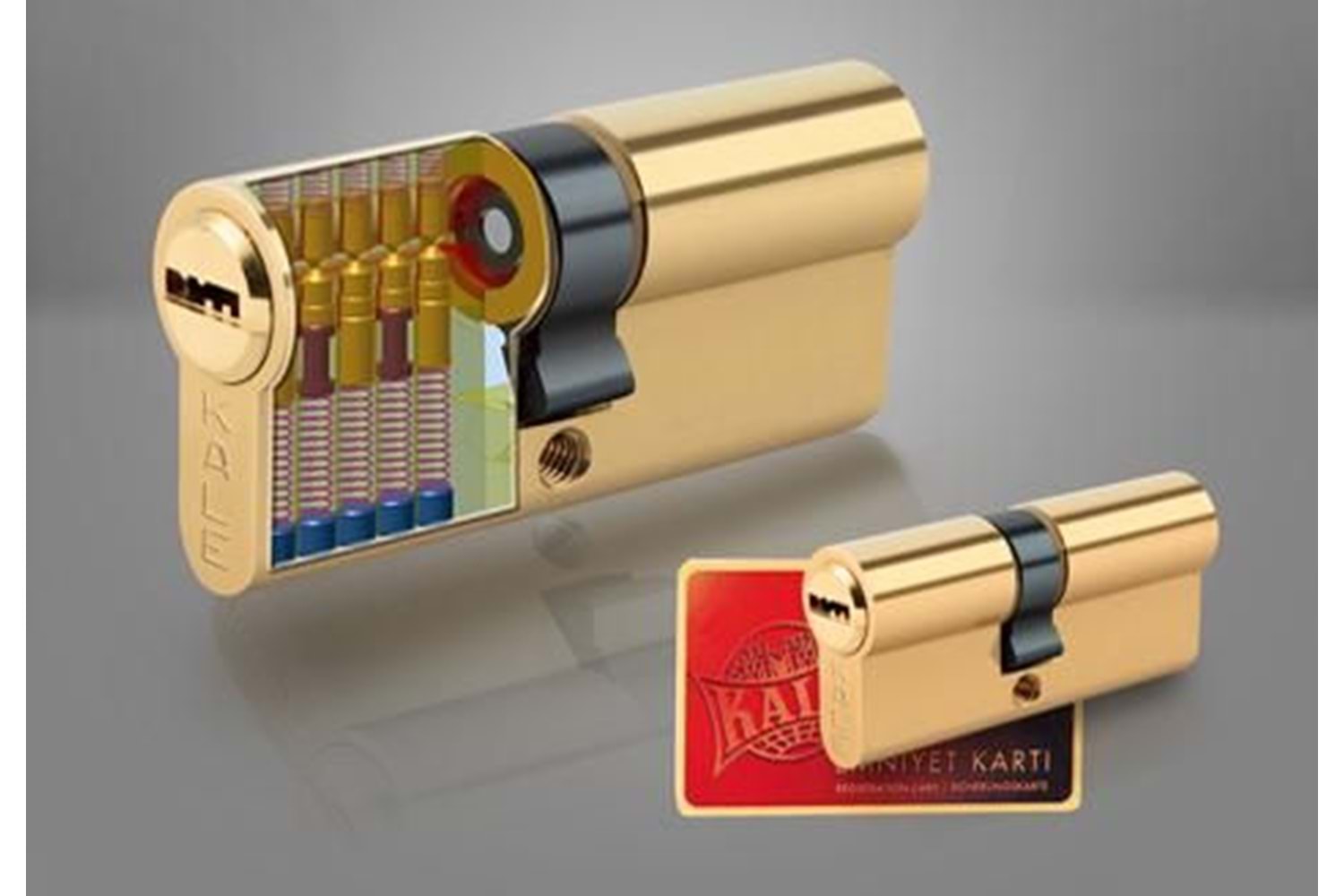 Kale Kilit 164BNE - 68 mm Bilyalı Barel Saten