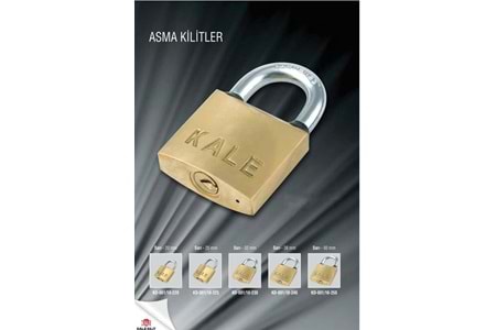 Kale Asma Kilit Sarı 50 MM