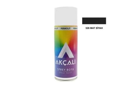 Akçalı Sprey Boya 400 ML Mat Siyah 526