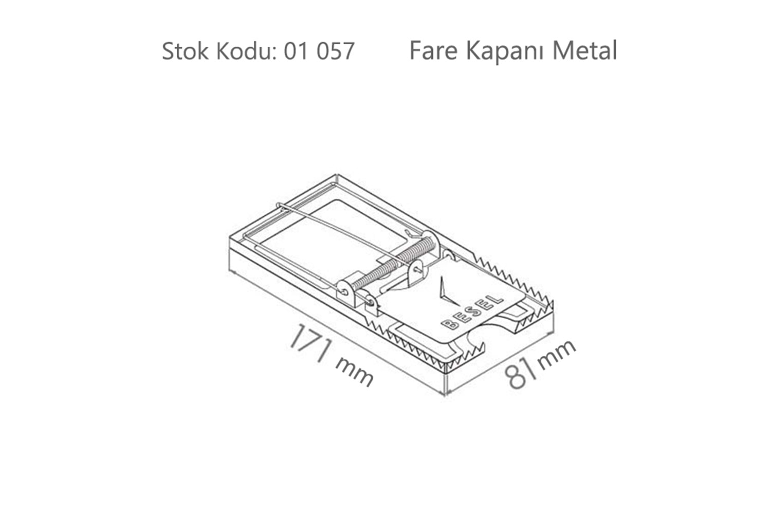 Fare Kapanı Metal ( BA500 )