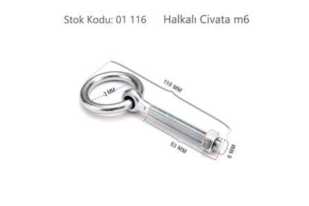 Halkalı Civata m6 ( BA906 )