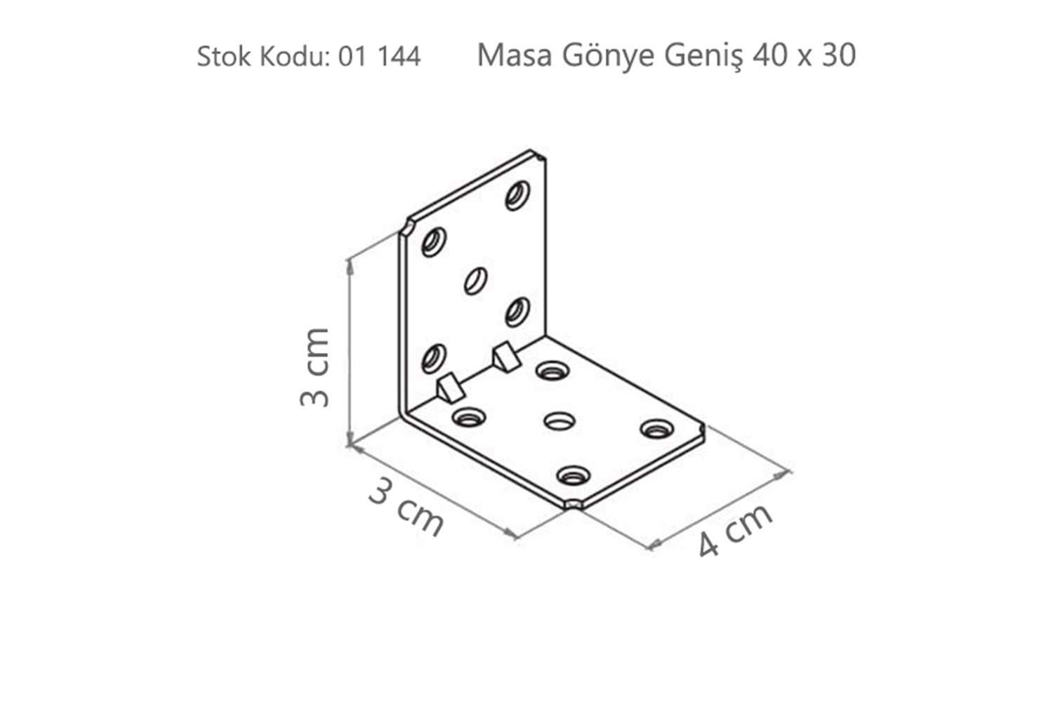 Masa Gönye Geniş 40 x 30 ( BA4030 )