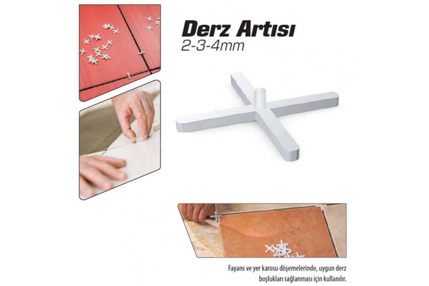 Düz Derz Artısı 2 mm ( 500 lü )