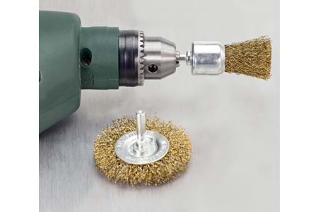 Pimli Daire Tel Fırça 100 MM Saçaklı