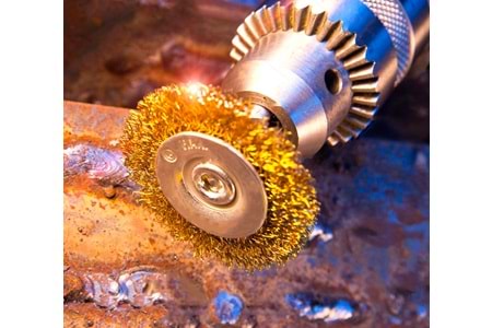 Pimli Daire Tel Fırça 100 MM Saçaklı