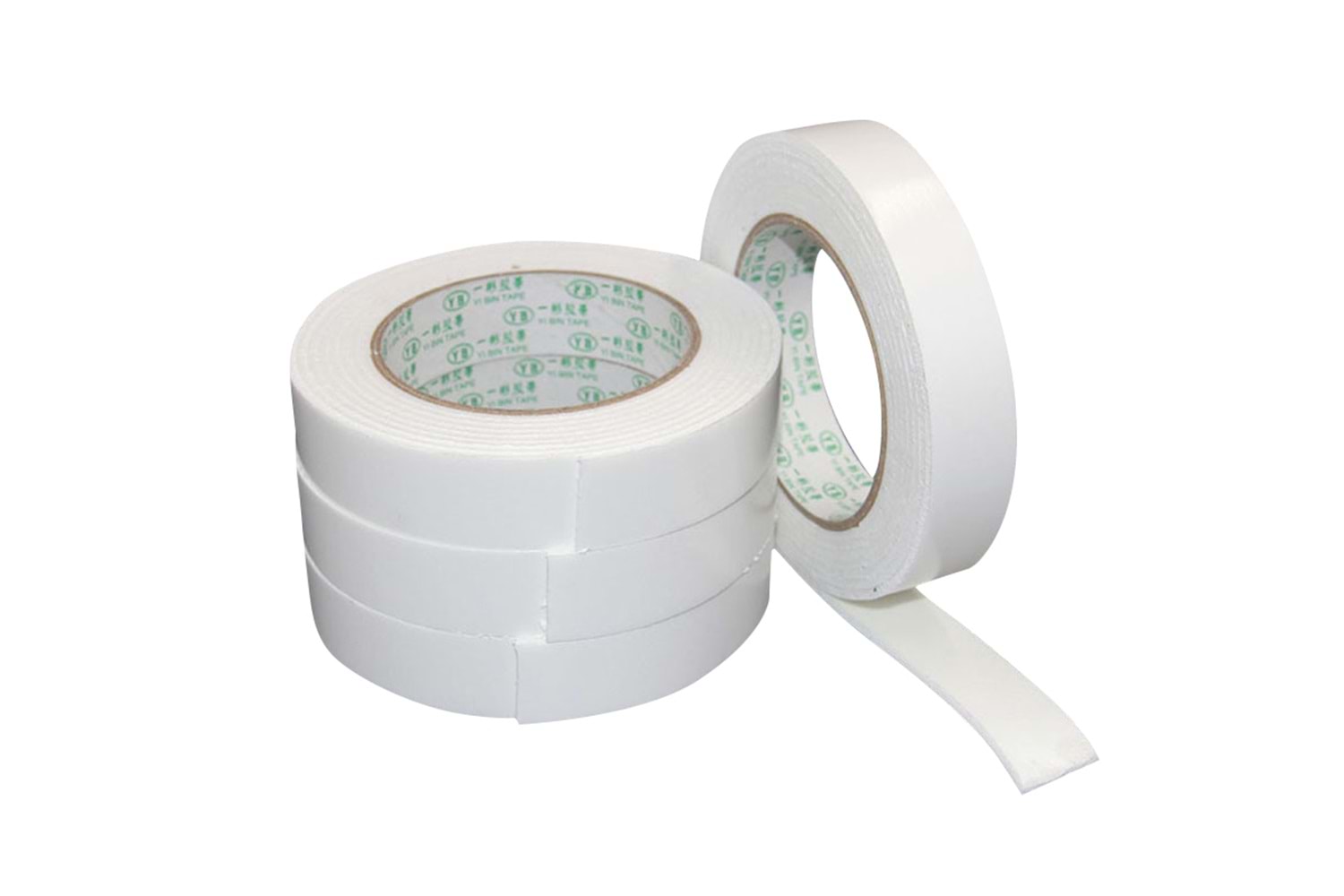 Çift Taraflı Beyaz Köpük Bant 18 MM x 2 MT