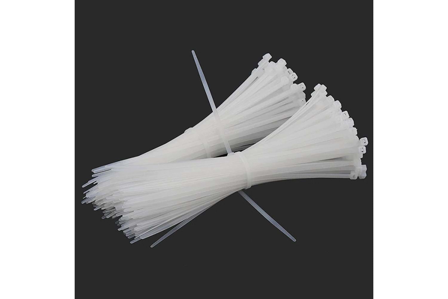 Cırt Kelepçe 2,5 x 100 MM Beyaz ( 100 Adet )