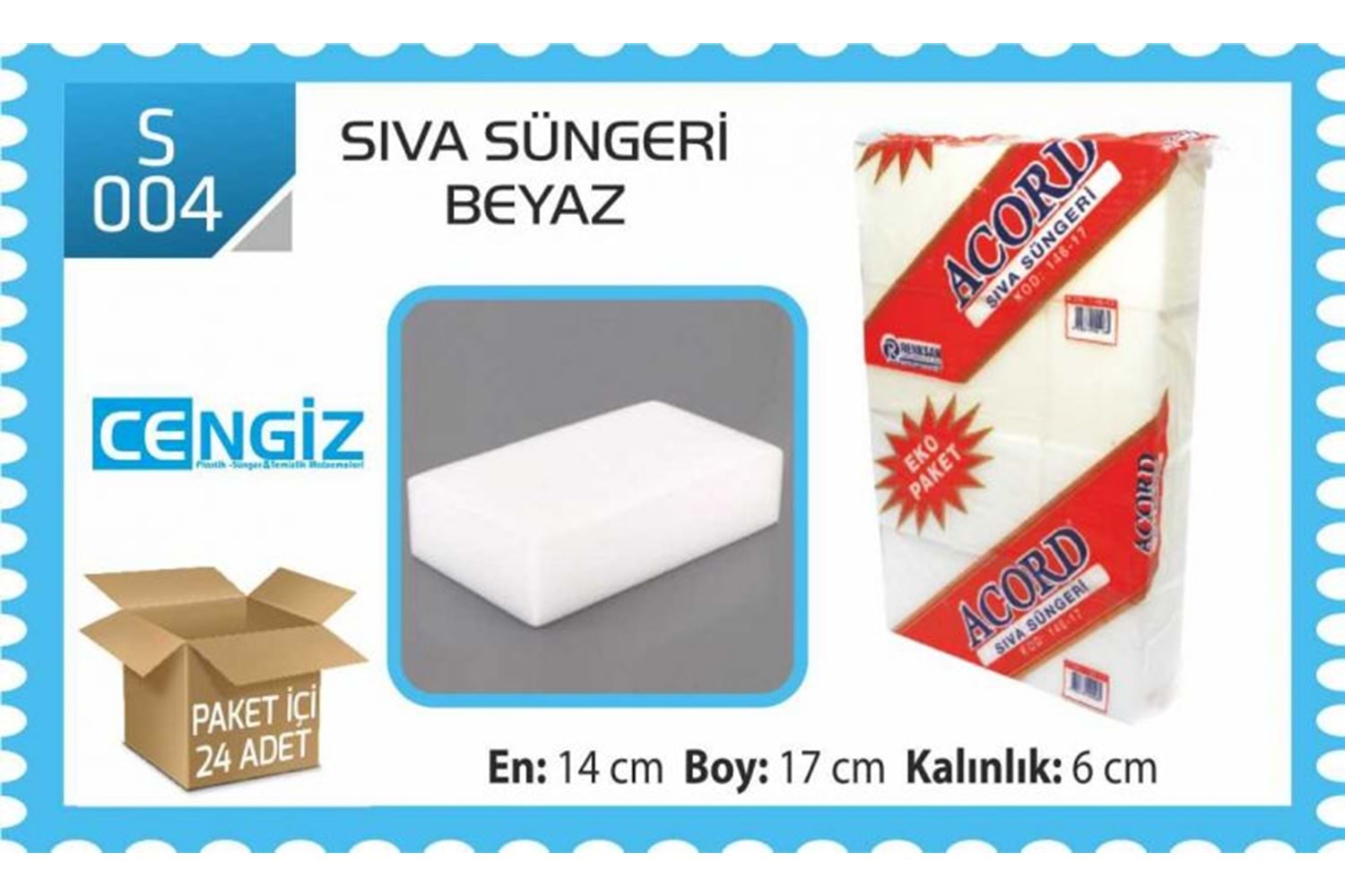 Sıva Süngeri Beyaz