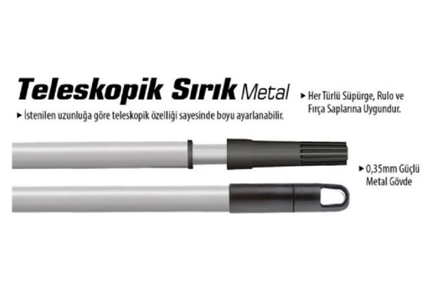 4 MT Teleskopik Sırık Çelik