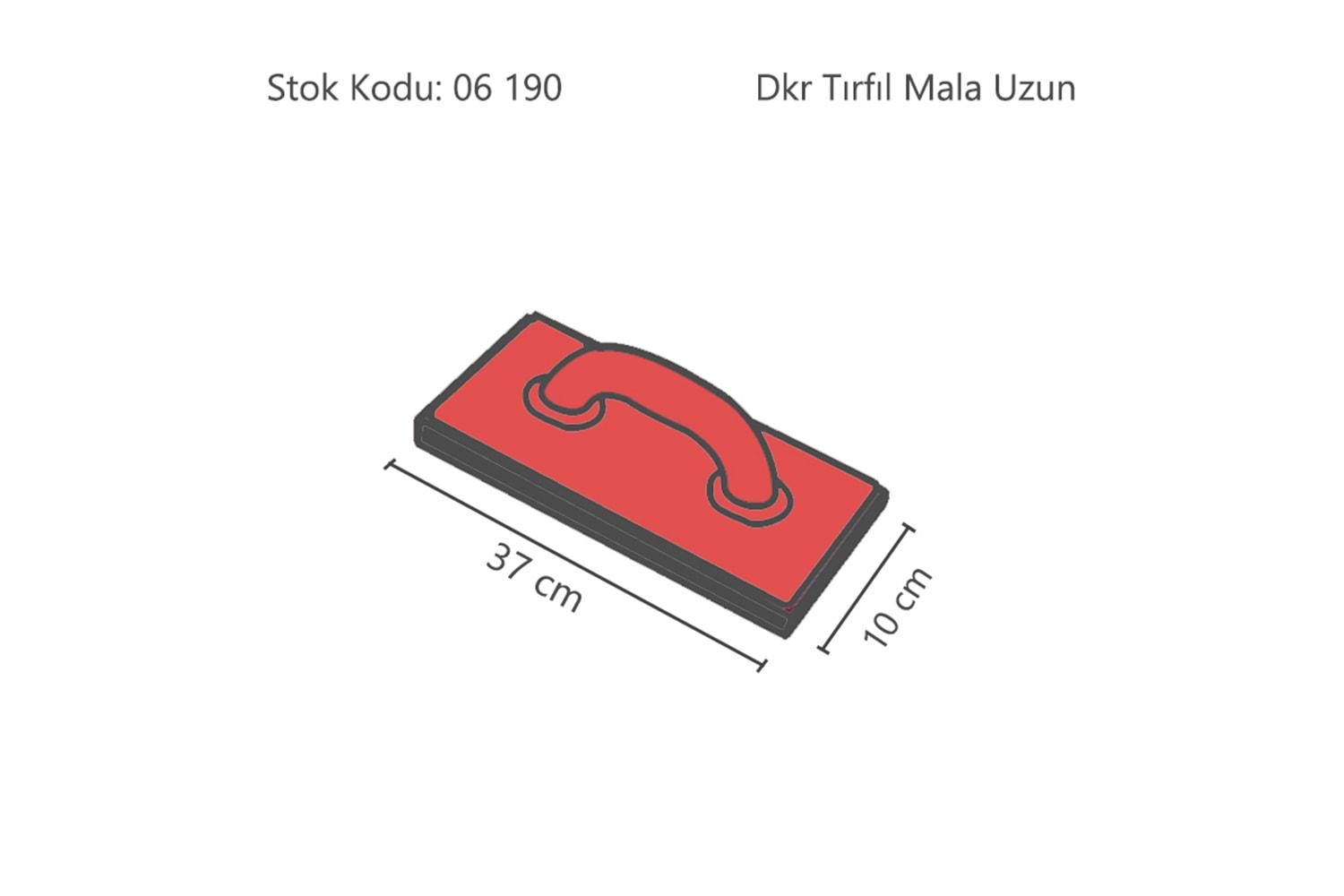 Dkr Tirfil Mala Uzun 10 CM x 37 CM 083