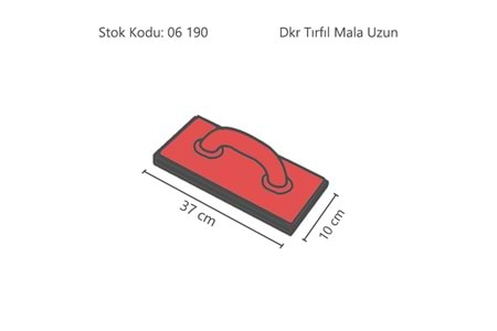 Dkr Tirfil Mala Uzun 10 CM x 37 CM 083