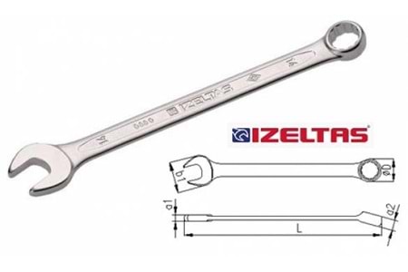 İzeltaş Cırcır Kombine Anahtar 22 mm