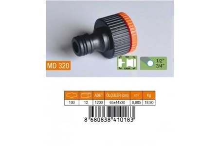 Medalyan Otomatik Musluk Bağlantısı 3/4