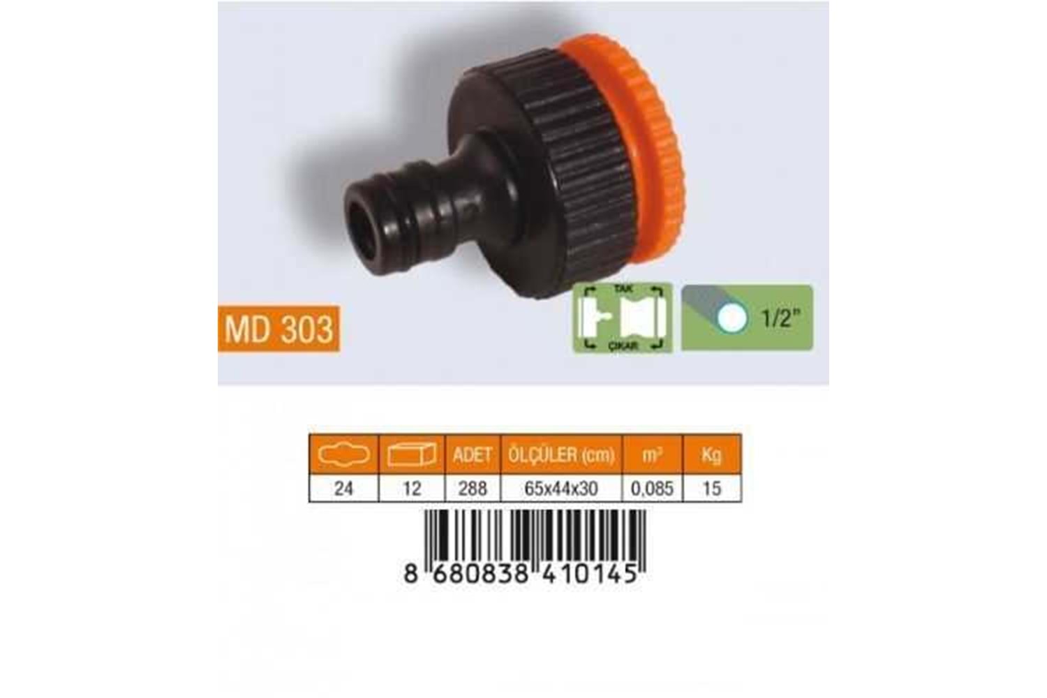 Medalyan Otomatik Musluk Bağlantısı 3/4