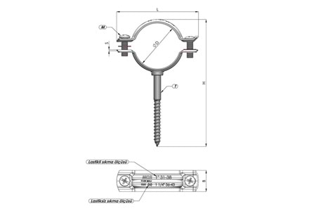 Kısa Trifonlu Kelepçe 1 1/4