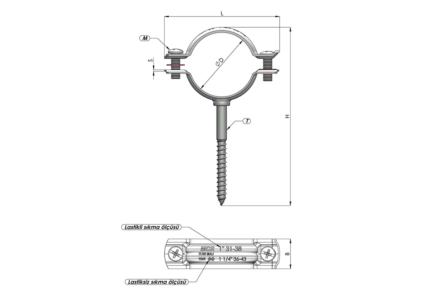 Kısa Trifonlu Kelepçe 1/2