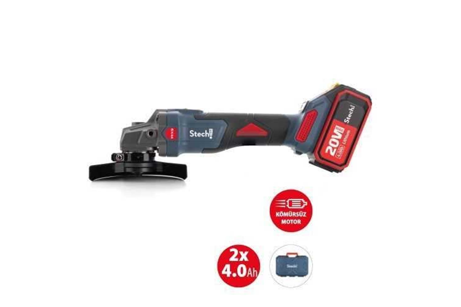 Stechend SX44 Akülü Avuç Taşlama 20 V 4,0 AH 125 mm