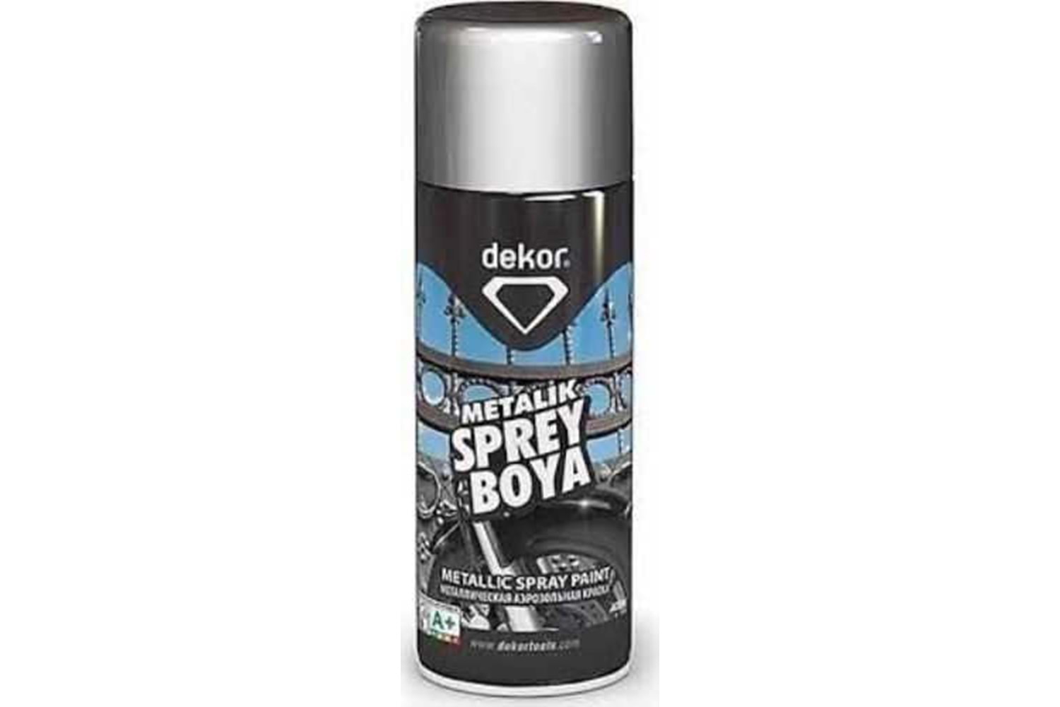 Dekor Sprey Boya Metalik Gri 400 ml 666