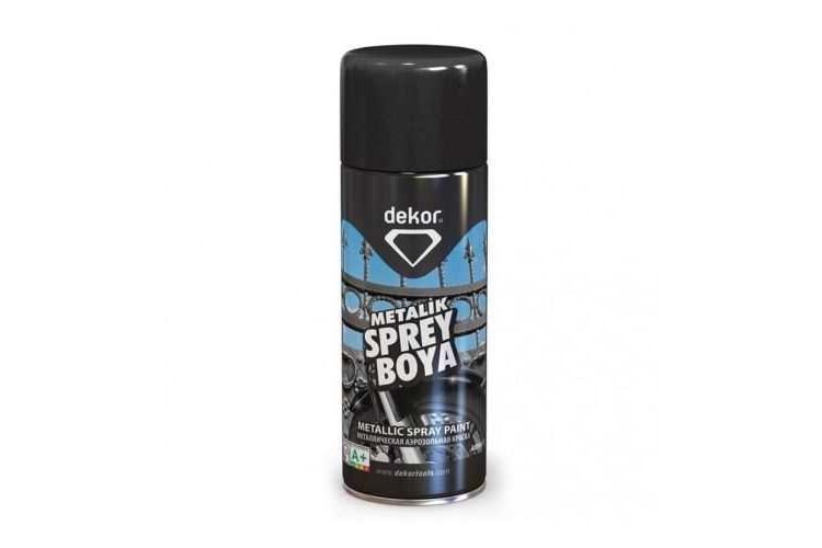 Dekor Sprey Boya Metalik Siyah 400 ml 667